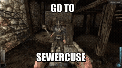 Video Game Saying Go To Sewercuse GIF