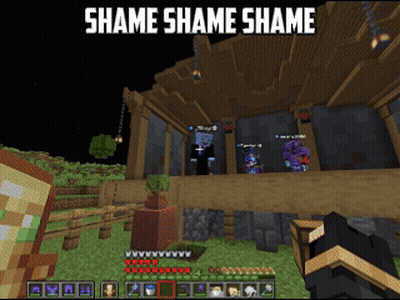 Video Game Saying Shame Shame Shame GIF