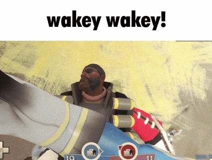Video Game Saying Wakey Wakey GIF