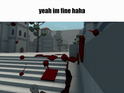Video Game Saying Yeah I'm Fine Haha GIF