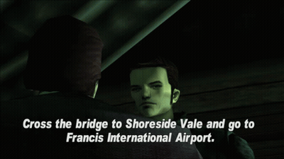 Video Game Says Cross The Bridge To Shoreside Vale GIF