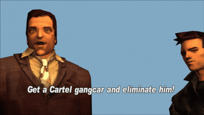 Video Game Says Get Cartel Gangcar Eliminate Him GIF