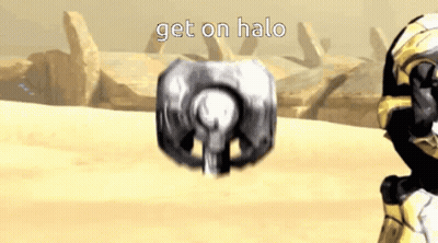 Video Game Scene Saying Get On Halo GIF