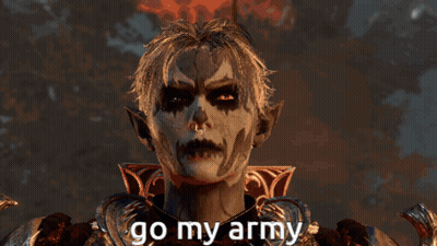 Video Game Scene Saying Go My Army GIF