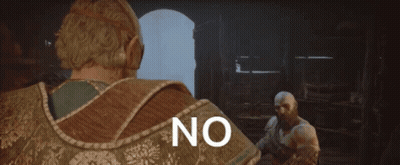 Video Game Scene Saying No GIF