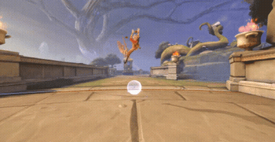 Video Game Scene With Bird Flying In Sky GIF