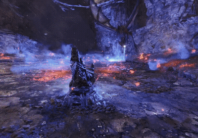 Video Game Scene With Letter V GIF