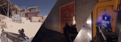 Video Game Scene With Number 9 On Door GIF