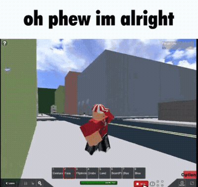 Video Game Screen Saying Oh Phew Im Alright GIF