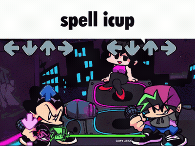 Video Game Screen Saying Spell Icup GIF