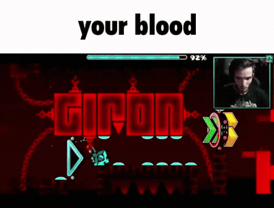 Video Game Screen Saying Your Blood GIF