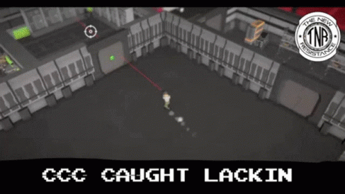 Video Game Screen Says CCC Caught Lackin GIF