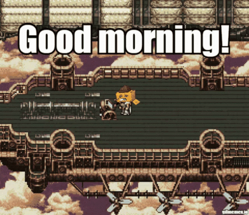 Video Game Screen Says Good Morning GIF