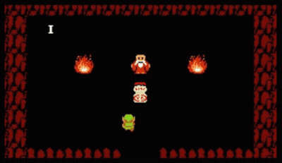 Video Game Screen Says It's Dangerous To Go Alone GIF