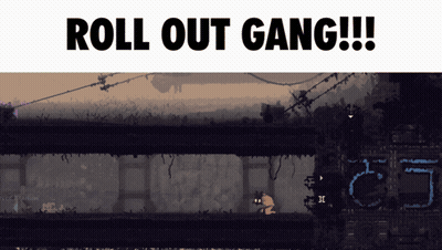 Video Game Screen Says Roll Out Gang GIF