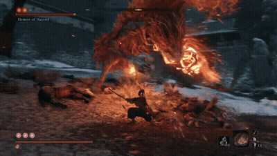 Video Game Screen Showing Demon Of Hared GIF