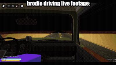 Video Game Screenshot Brodie Driving Live Footage GIF