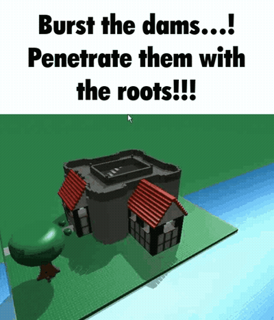 Video Game Screenshot Burst The Dams Penetrate Them With The Roots GIF