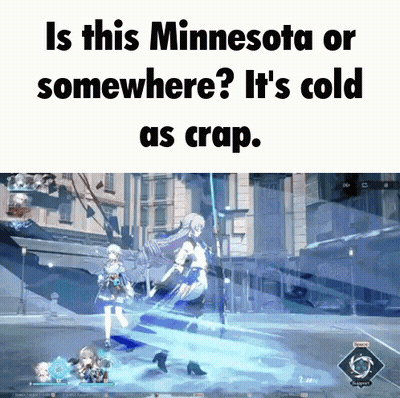 Video Game Screenshot Is This Minnesota Or Somewhere It's Cold As Crap GIF
