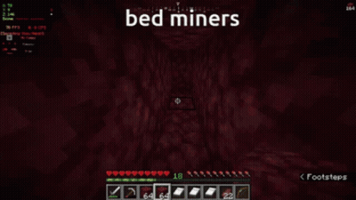 Video Game Screenshot Saying Bed Miners GIF