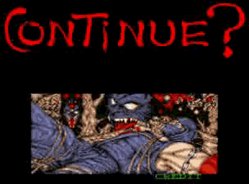 Video Game Screenshot Saying Continue O GIF