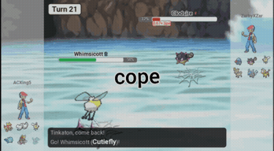 Video Game Screenshot Saying Cope GIF