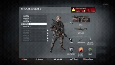 Video Game Screenshot Saying Create A Class GIF
