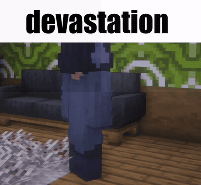 Video Game Screenshot Saying Devastation GIF