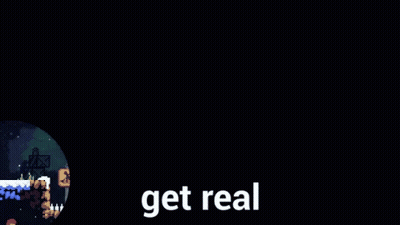 Video Game Screenshot Saying Get Real GIF
