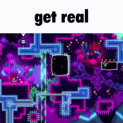 Video Game Screenshot Saying Get Real GIF