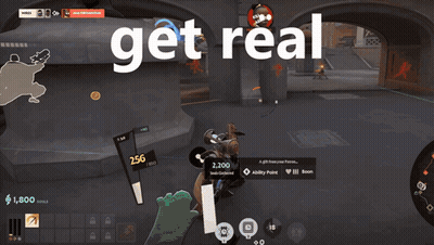 Video Game Screenshot Saying Get Real GIF