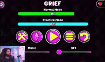 Video Game Screenshot Saying Grief GIF