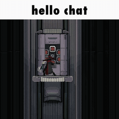 Video Game Screenshot Saying Hello Chat GIF