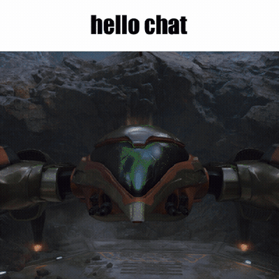 Video Game Screenshot Saying Hello Chat GIF