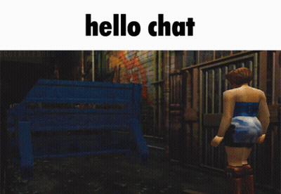 Video Game Screenshot Saying Hello Chat GIF