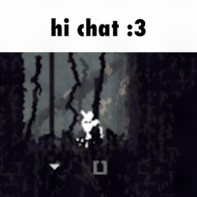 Video Game Screenshot Saying Hi Chat GIF
