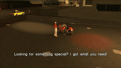 Video Game Screenshot Saying Looking For Something Special I Got What You Need GIF