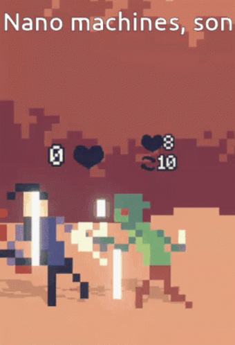 Video Game Screenshot Saying Nano Machines Son GIF