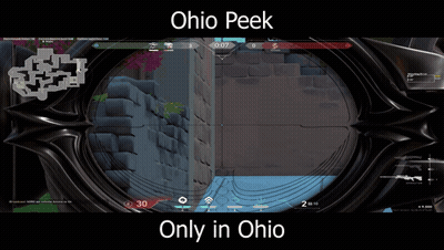 Video Game Screenshot Saying Ohio Peek GIF