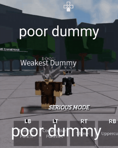 Video Game Screenshot Saying Poor Dummy GIF