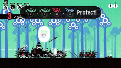 Video Game Screenshot Saying Protect GIF