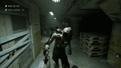 Video Game Screenshot Saying Reach The Exit GIF