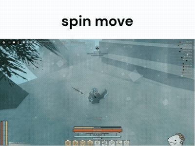 Video Game Screenshot Saying Spin Move GIF