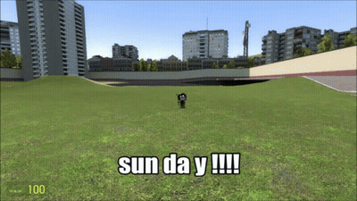 Video Game Screenshot Saying Sun Day GIF