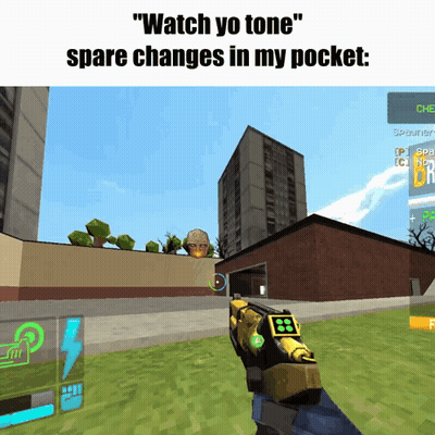 Video Game Screenshot Saying Watch Yo Tone GIF