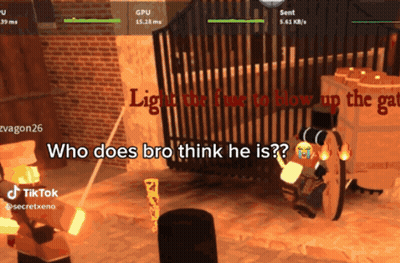 Video Game Screenshot Saying Who Does Bro Think He Is GIF