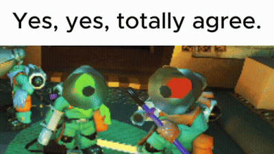 Video Game Screenshot Saying Yes Yes Totally Agree GIF