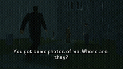 Video Game Screenshot Saying You Got Some Photos Of Me Where Are They GIF