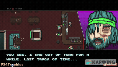 Video Game Screenshot Saying You See I Was Out Of Town For A While Lost Track Of Time GIF