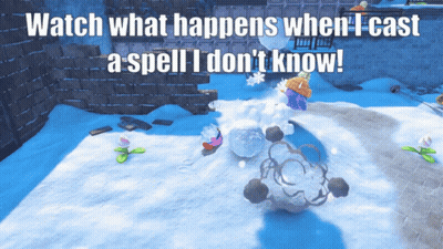 Video Game Screenshot Watch What Happens When I Cast A Spell I Don't Know GIF